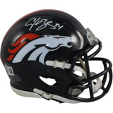 Champ Bailey Autographed Denver Broncos TB 97-23 Mini Helmet Beckett 56387