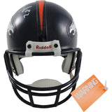 DJ Williams Autographed Denver Broncos VSR4 Mini Helmet Beckett 44271