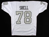 Art Shell Signed Raiders Jersey Inscribed "HOF 89" (JSA COA) 8xPro Bowl Tackle