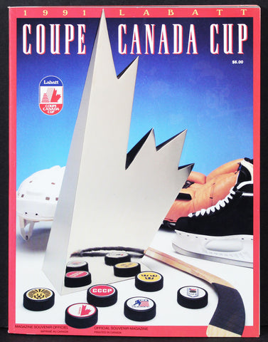 1991 Coupe Canada Cup Official Souvenir Magazine Labatt Magazine