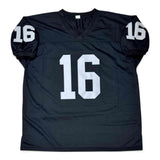 Jim Plunkett Autographed Signed Black Jersey Beckett Authenticated BAS