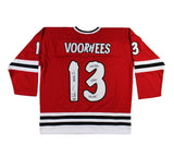 Ari Lehman Signed Friday the 13th Custom Red Jersey - Crystal Lake Killer Insc