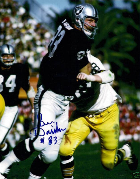 Raiders BEN DAVIDSON (d) Signed 8x10 Photo #2 AUTO Packers
