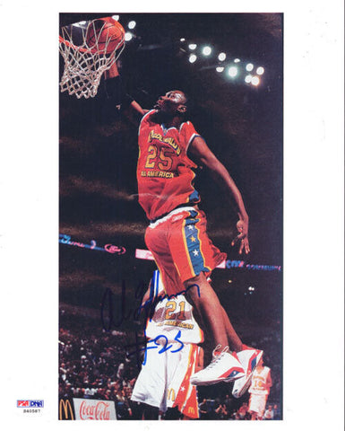 Al Jefferson Autographed 8x10 Photo McDonalds All American PSA/DNA #S40587
