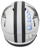 Cowboys Michael Irvin Signed Rave Speed Mini Helmet W/ Case BAS Witnessed