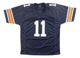 Chris Davis Auburn Signed Navy Football Jersey Kick Six 11/30/13 BAS