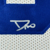 Framed Autographed/Signed DeMarvion Overshown 35x39 Dallas White Jersey JSA COA