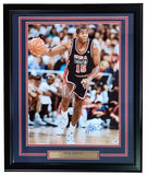 Magic Johnson Signed Framed 16x20 USA Basketball Photo PSA/DNA