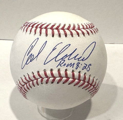 CAL ELDRED - Signed Official MLB Baseball AUTO - Milwaukee Brewers - BAS