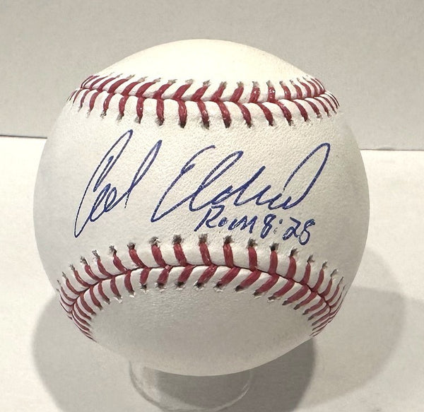 CAL ELDRED - Signed Official MLB Baseball AUTO - Milwaukee Brewers - BAS