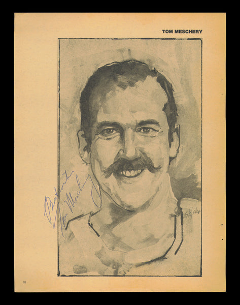 Tom Meschery Autographed 8x11 Magazine Photo Seattle Supersonics SKU #237943