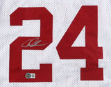 Joe Johnson Signed Arkansas Razorbacks Jersey (Beckett) 7xNBA All-Star / Forward