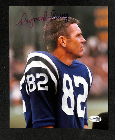 Raymond Berry HOF Signed/Autographed 8x10 Photo Colts JSA 214295