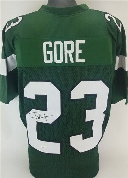 Frank Gore Signed New York Jets Green Jersey (JSA COA) 5xPro Bowl Running Back