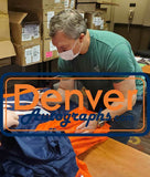 John Lynch Autographed/Signed Pro Style Blue XL Jersey BAS 31554