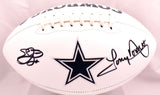 Tony Dorsett Emmitt Smith Signed Dallas Cowboys Logo Football-Beckett W Hologram
