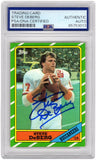 Steve Deberg Signed Buccaneers 1986 Topps Football Card #373 -(PSA Encapsulated)