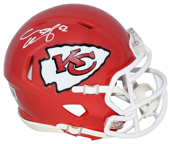 CREED HUMPHREY AUTOGRAPHED KANSAS CITY CHIEFS SPEED MINI HELMET BECKETT