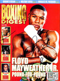 Mayweather Jr. & Johnson Autographed Boxing Digest Magazine (Smudged) Beckett