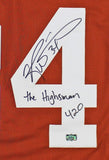 Ricky Williams Signed Texas Custom Orange Jersey with "Highsman 420" Inscription