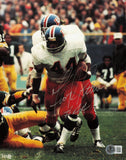 Floyd Little Autographed 8x10 Photo Denver Broncos "#44" Beckett BAS QR #BM00430