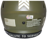 Jerome Bettis Signed Pittsburgh Steelers Authentic Salute Helmet Beckett 40589