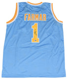 JORDAN FARMAR AUTOGRAPHED UCLA BRUINS #1 BLUE BASKETBALL JERSEY UDA
