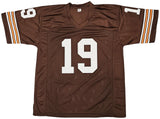 CLEVELAND BROWNS BERNIE KOSAR AUTOGRAPHED BROWN JERSEY BECKETT WITNESS 216725