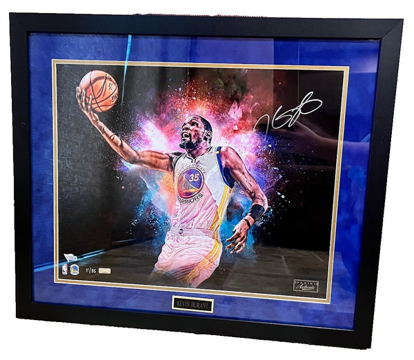 Kevin Durant Autographed 16x20 Framed Photo -- Golden State Warriors | LE Panini