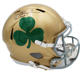 Joe Theismann Signed Notre Dame Speed Full Size NCAA Helmet with "Go Irish"