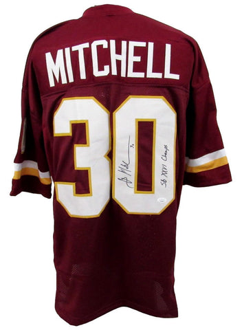 Brian Mitchell HOF Autographed/Inscr Maroon Custom Football Jersey Redskins JSA
