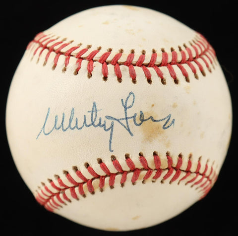 Whitey Ford Signed Official AL Baseball (PSA COA) New York Yankees Ace 1950-1967