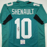 Autographed/Signed LAVISKA SHENAULT Jacksonville Teal Football Jersey BAS COA