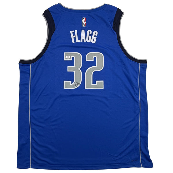 Autographed/Signed Cooper Flagg Dallas Mavericks Blue Authentic Jersey PSA COA