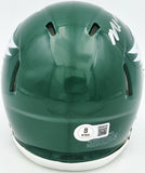 MICHAEL VICK AUTOGRAPHED FALCONS 1974-95 KELLY GREEN MINI HELMET BECKETT 243634