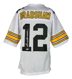 Terry Bradshaw Pittsburgh Signed White Football Jersey BAS