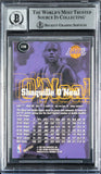 Lakers Shaquille O'Neal Signed 1997 Skybox Premium #116 Card Auto 10! BAS Slab