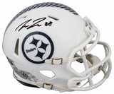 Steelers Pat Freiermuth Signed STS III Speed Mini Helmet W/ Case BAS Witnessed