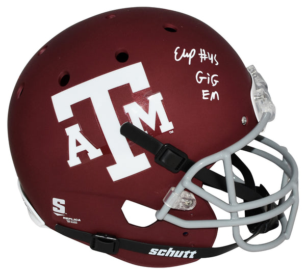 EDGERRIN COOPER AUTOGRAPHED TEXAS A&M AGGIES FULL SIZE HELMET BECKETT