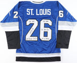 Martin St. Louis Signed Tampa Bay Lightning Jersey (PSA COA) 5 Inscriptions