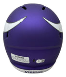 Justin Jefferson Signed Minnesota Vikings Full Size Replica Speed Helmet BAS