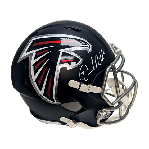 Desmond Ridder Autographed Falcons Speed Replica Full Size Helmet - Beckett