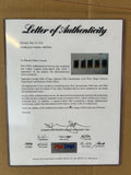 LA Lakers Legends Wilt, West, Magic, Baylor, Kareem 5-Signature Litho PSA LOA