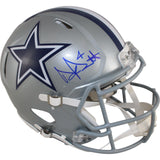 Dak Prescott Autographed Dallas Cowboys Authentic Helmet Beckett Witness 50848