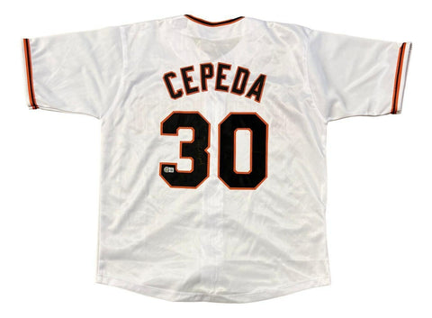 Orlando Cepeda Signed San Francisco Giants Jersey (Beckett) 1967 MVP / 1958 ROY
