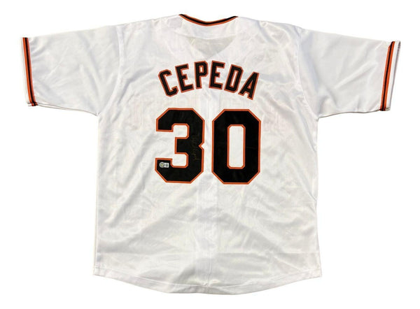 Orlando Cepeda Signed San Francisco Giants Jersey (Beckett) 1967 MVP / 1958 ROY