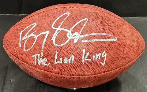 Barry Sanders Signed Wilson The Duke Football The Lion King Auto Lions Fanatics