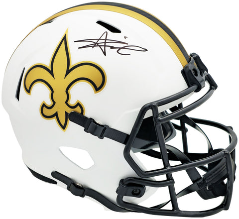 ALVIN KAMARA AUTOGRAPHED SAINTS LUNAR ECLIPSE FULL SIZE HELMET BECKETT 224738
