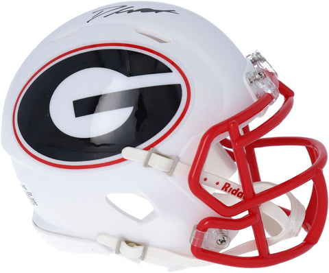 D'andre Swift Georgia Bulldogs Signed Riddell AMP Alternate Speed Mini Helmet