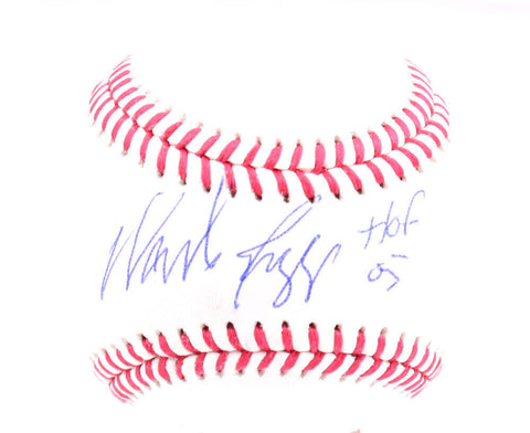 Wade Boggs Autographed Rawlings OML Baseball w/ HOF - MLB Authentication *Blue